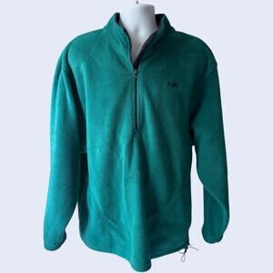 Northern Reflections 2XL/3XL Vintage Fleece Pullover Teal Half-Zip Outdoor 90s